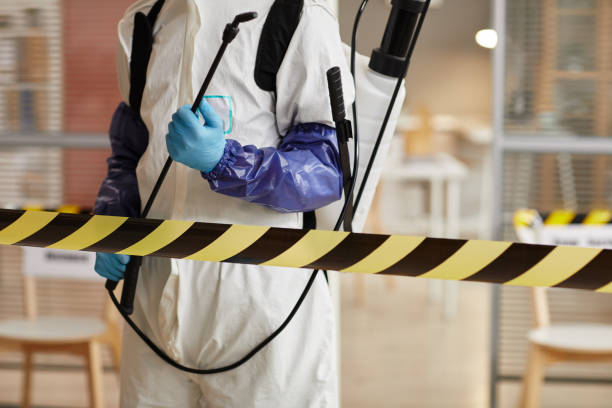 Professional Sewage Cleanup technician working in Two Rivers, WI